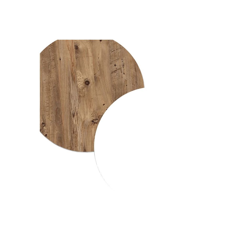 Mueble Mesa TV de Pared Color Blanco-Roble 140x31.6x29.6 cm - 2 Puertas - Estilo Moderno y Funcional.