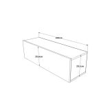 Mueble Mesa TV Moderno con Puerta en Melamina Color Madera 100x31.5x29.6cm - Diseño Elegante para Salón.