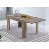 Mesa de Comedor Extensible, Mesa Salón, Robusta, Color Cañón, 138-198 cm (Largo) x 88 cm (Ancho) x 76 cm (Alto)