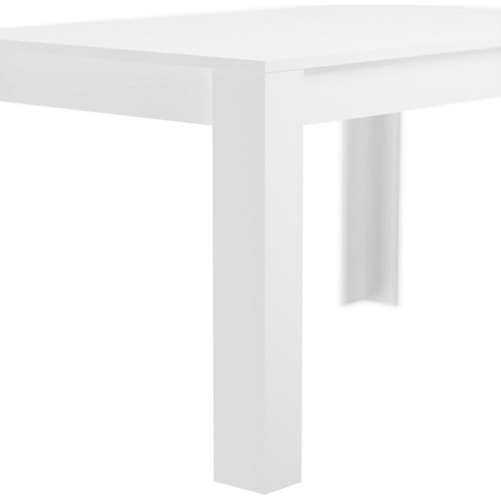 Mesa de Comedor, Mesa de Salón Fija, Color Andersen Blanco, Medidas: 140 cm (Largo) x 80 cm (Ancho) x 75 cm (Alto)
