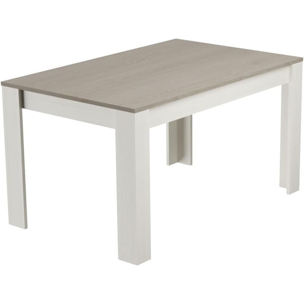 Mesa de Comedor, Mesa de Salón Fija, Color Andersen Pino Gris, Medidas: 140 cm (Largo) x 80 cm (Ancho) x 75 cm (Alto)