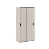 Meyvaser Armario ropero para dormitorio con 2 puertas correderas Color Beige 200x100x50 Cm